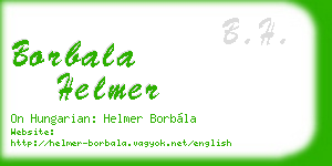 borbala helmer business card